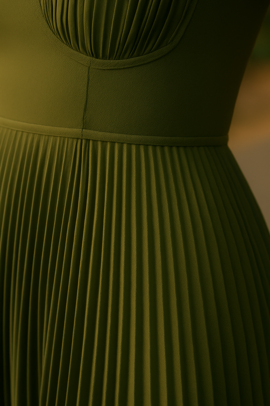 Isabelle | Pleated Tulle Midi Dress