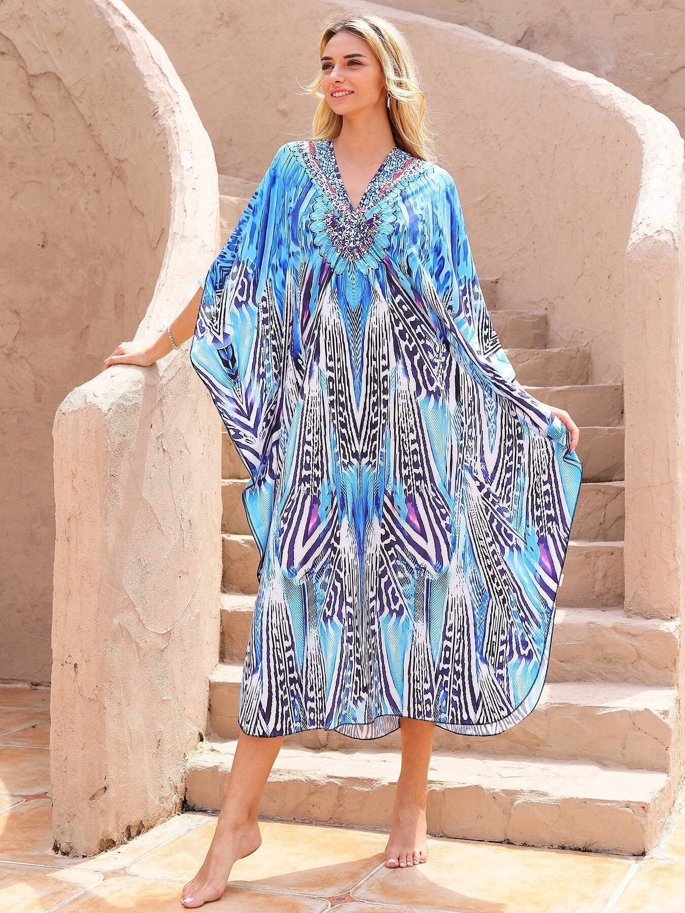 Island Oasis Bamboo Wrap Dress
