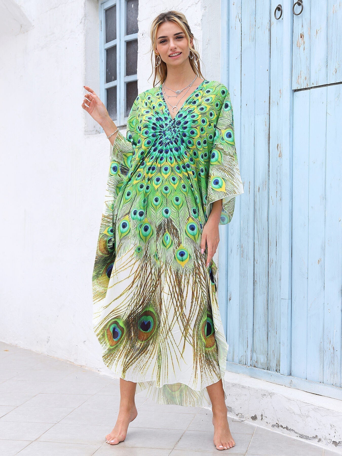 Island Oasis Bamboo Wrap Dress