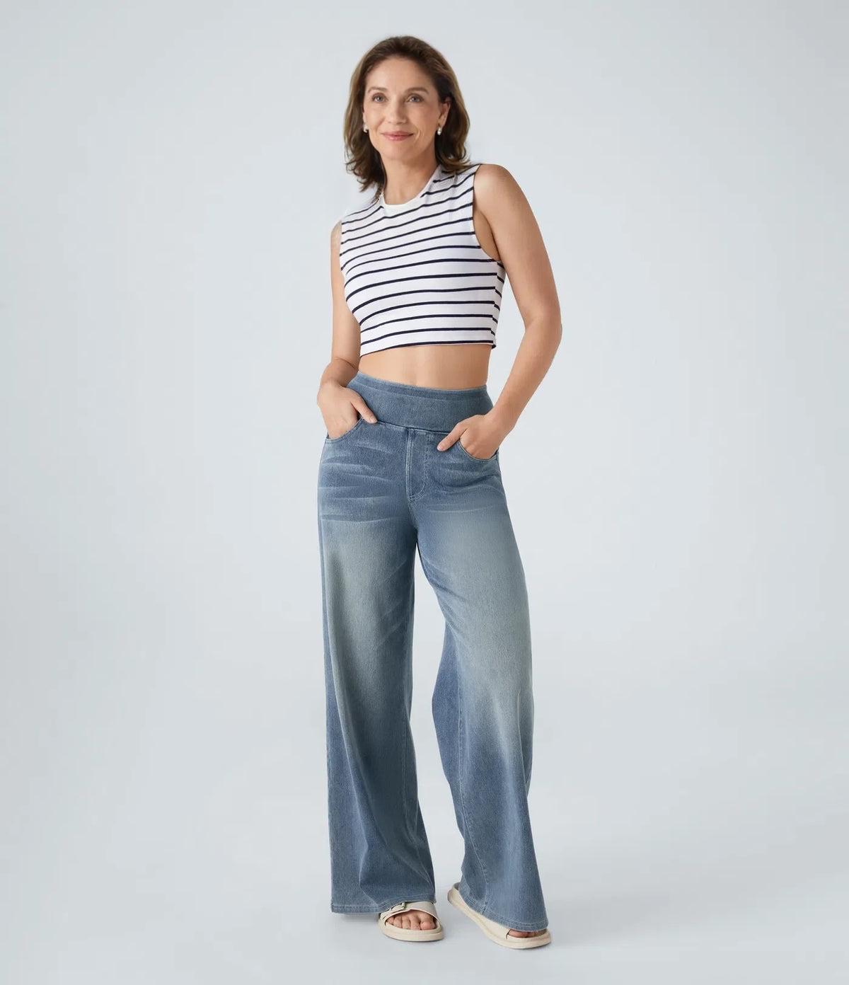 Eva | High-waisted Stretch Trousers