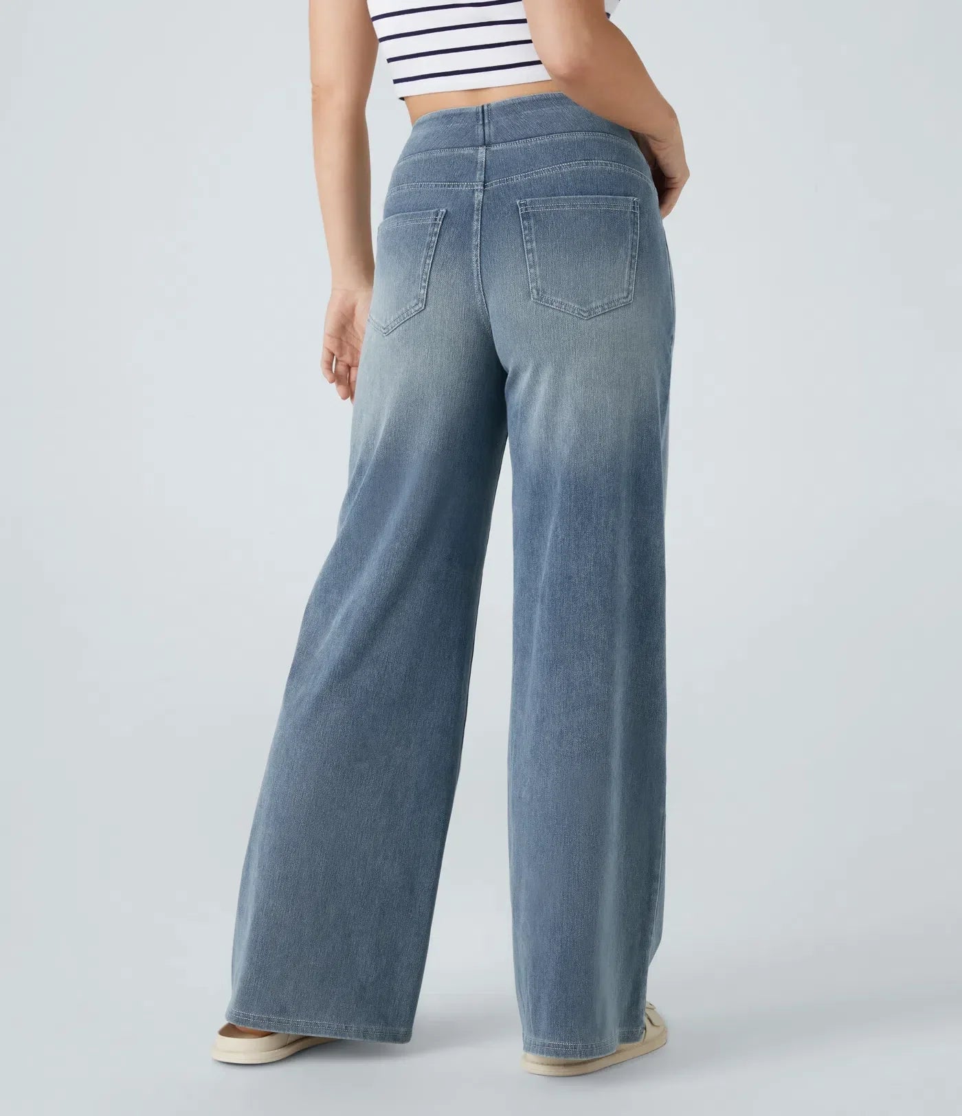 Eva | High-waisted Stretch Trousers