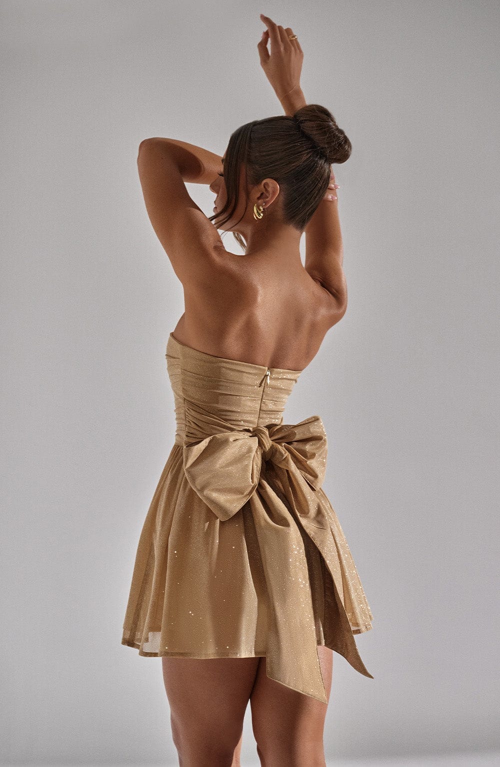 Serilda™ | Glitter Dress with Bow