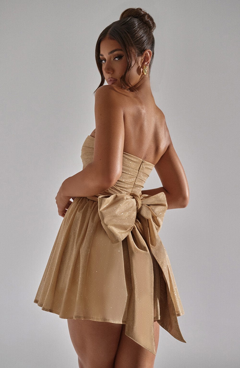 Serilda™ | Glitter Dress with Bow