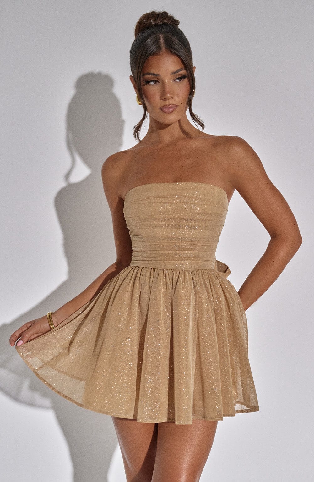 Serilda™ | Glitter Dress with Bow