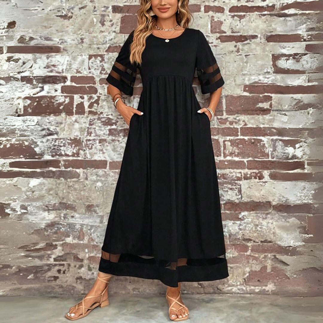 Adeline | Elegancka Sukienka z Zakryciem Brzucha