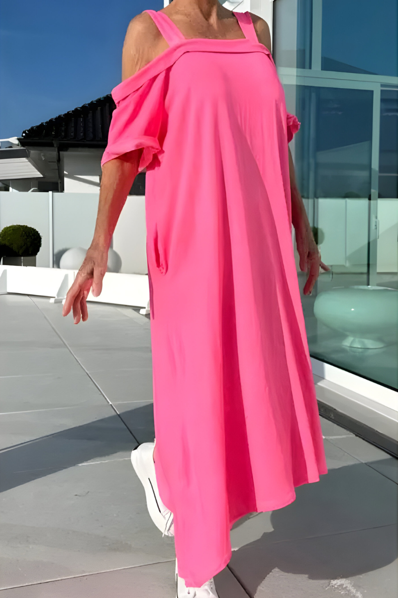 Mary™ | Długa Sukienka Letnia Off-Shoulder