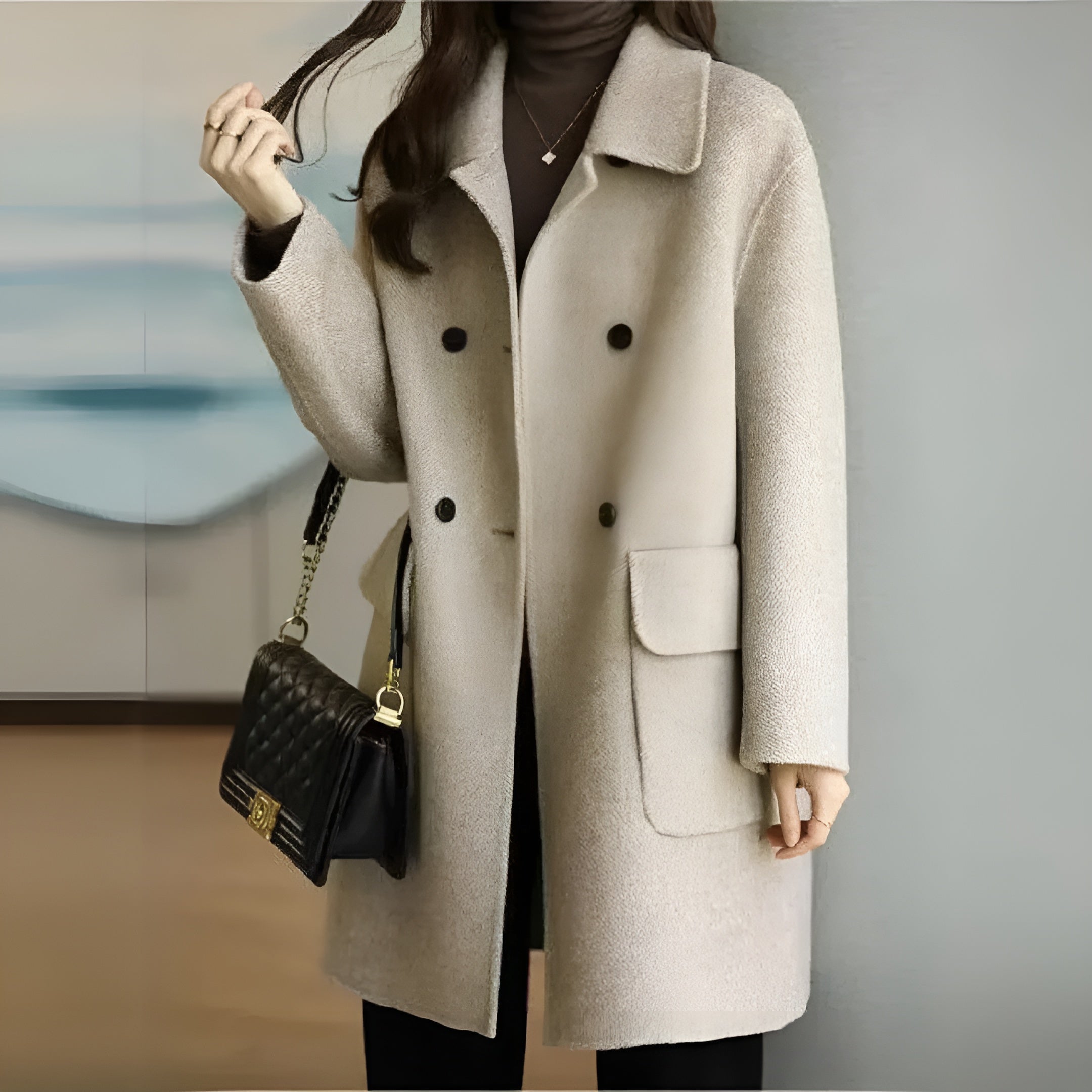 Camille™ | Elegancki i ciepły płaszcz zimowy