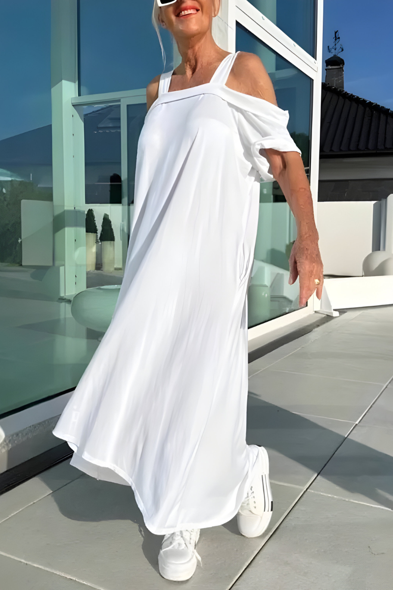 Mary™ | Długa Sukienka Letnia Off-Shoulder