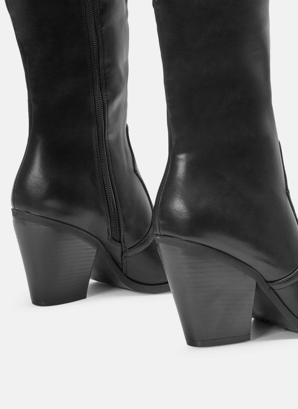 Czarne Wysokie Botki Roxy