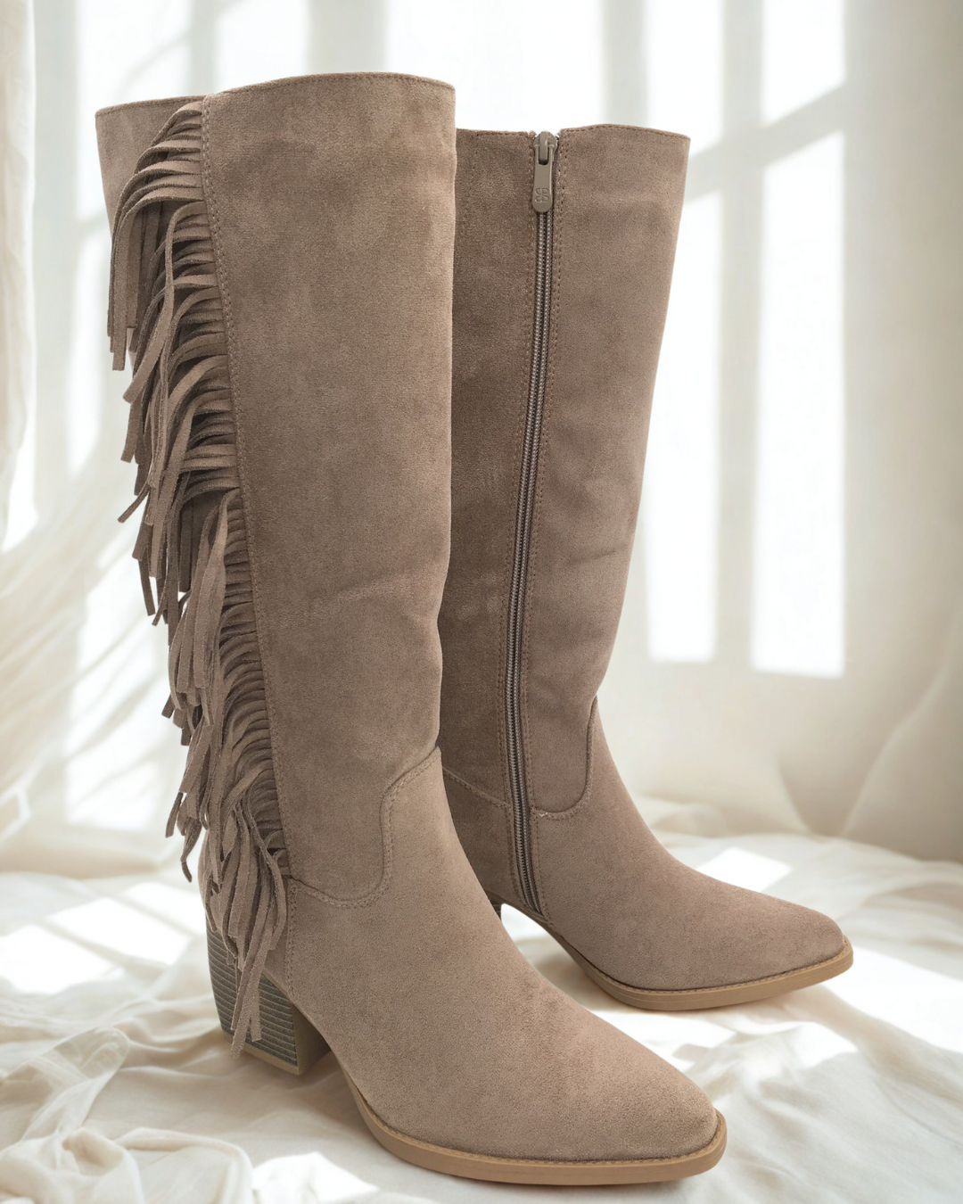 Viral Fringle Khaki Boots