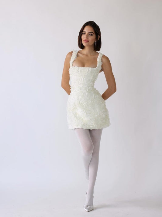 Amelia™ | Chic Mini Dress with Floral Design