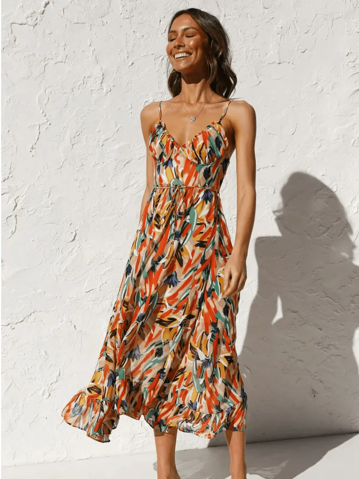 Chiara | Colourful Midi Dress