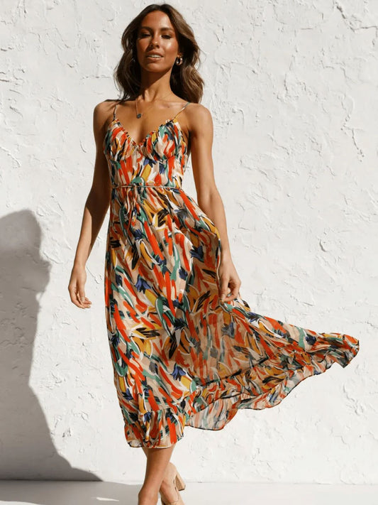 Chiara | Colourful Midi Dress