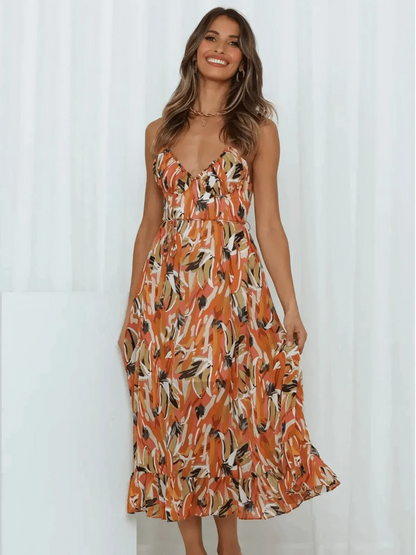 Chiara | Colourful Midi Dress