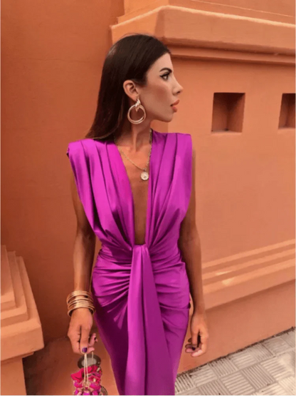 Lara™ | Luxe Satin Dress