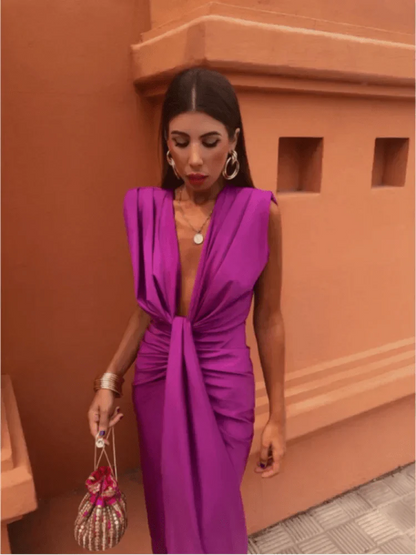 Lara™ | Luxe Satin Dress