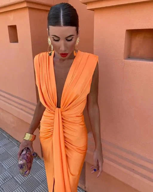 Lara™ | Luxe Satin Dress
