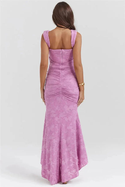 Lara™ | Pink Floral Print Dress