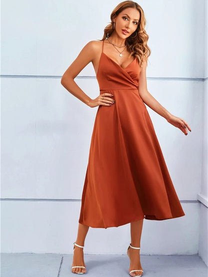 Mia™ | Luxe Strapless Silk Maxi Dress