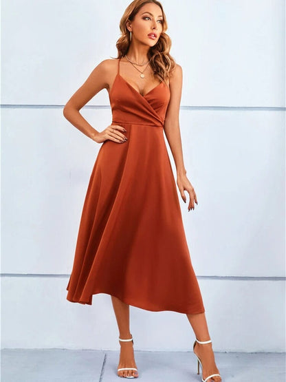 Mia™ | Luxe Strapless Silk Maxi Dress