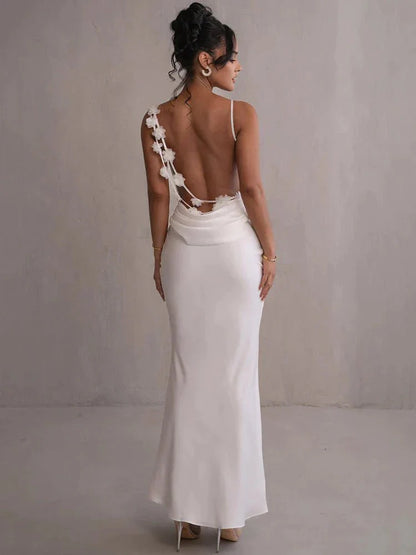 Nina™ | Luxe Silk Party Dress with Ruffles
