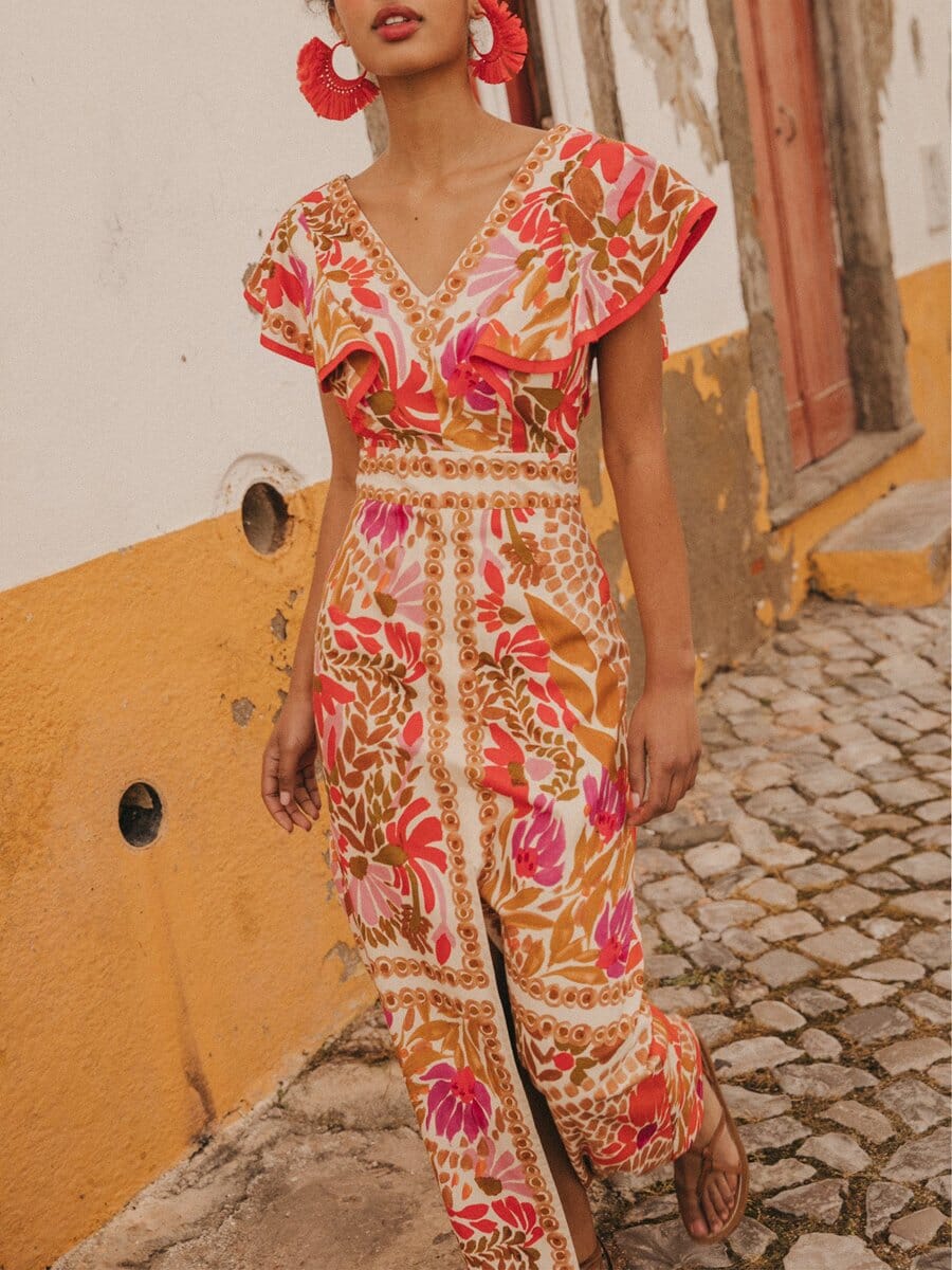 Olivia™ | Colourful Maxi Dress