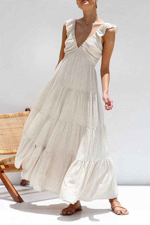 Ophelia™ | Elegant Maxi Dress with Ruffles