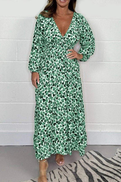 Rysia™ | Sexy Printed Dress with Deep V-neck