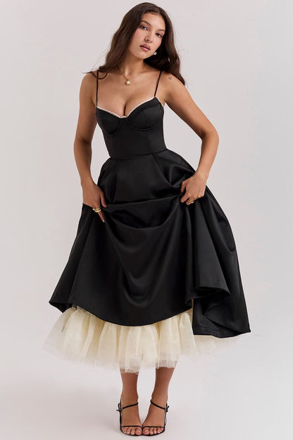 Vanessa™ | Elegant Satin Party Dress
